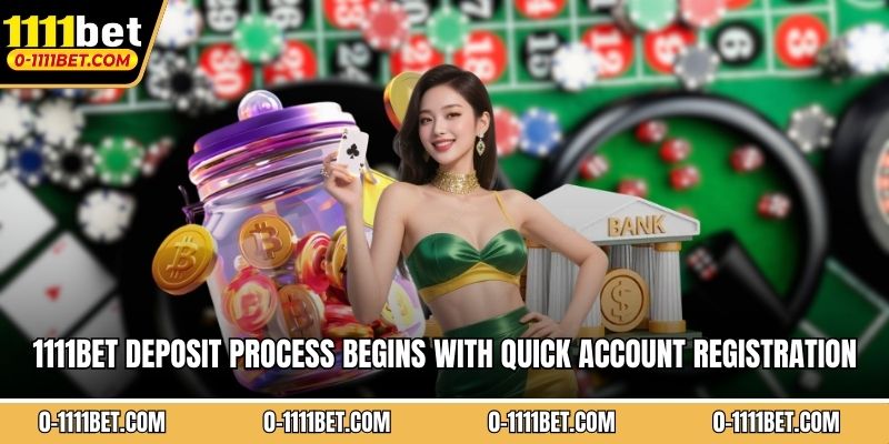 1111BET deposit process begins with quick account registration 