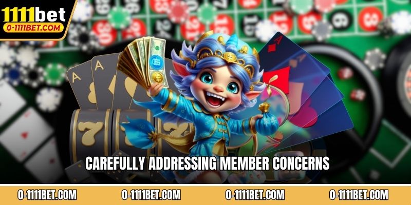 Carefully addressing member concerns