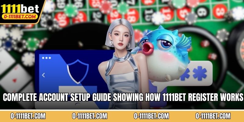 Complete account setup guide showing how 1111BET register works