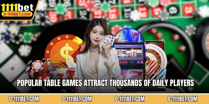 Popular table games attract thousands of daily players