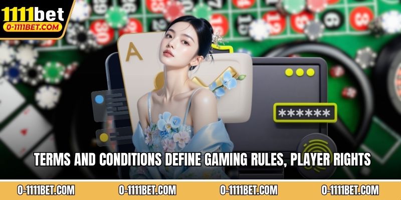 Terms and conditions define gaming rules, player rights
