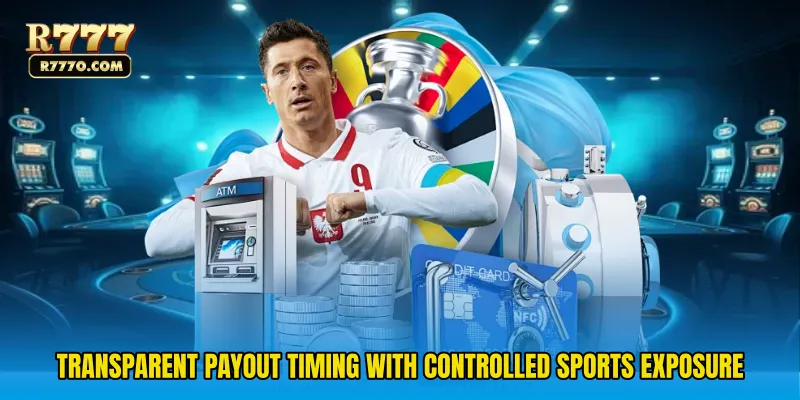 Transparent payout timing with controlled sports exposure